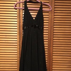 Halter black dress